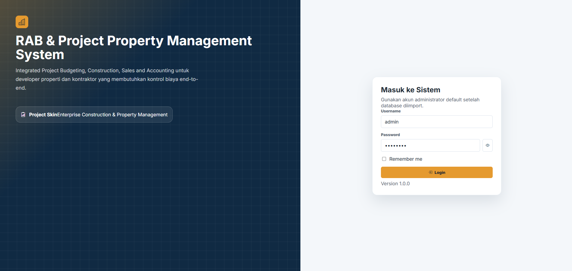 RAB Project Property Management System